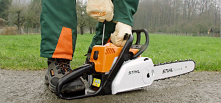 démarrage tronconneuse stihl