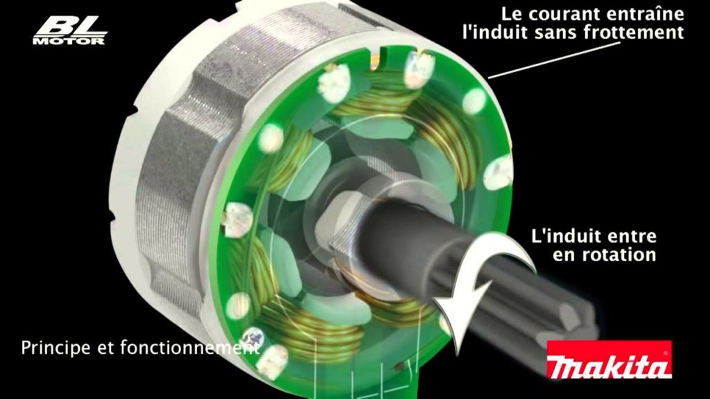 Moteur brushkess Makita tronconneuse  electrique sans fil