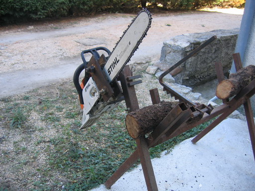 Chevalet pour débiter du bois de chauffage en buche de 30 cm ou 50 cm 